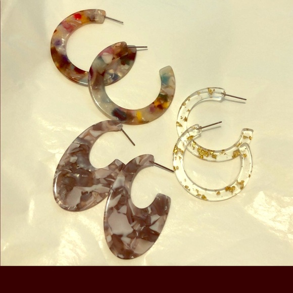 Acrylic statement earring bundle - Picture 1 of 4